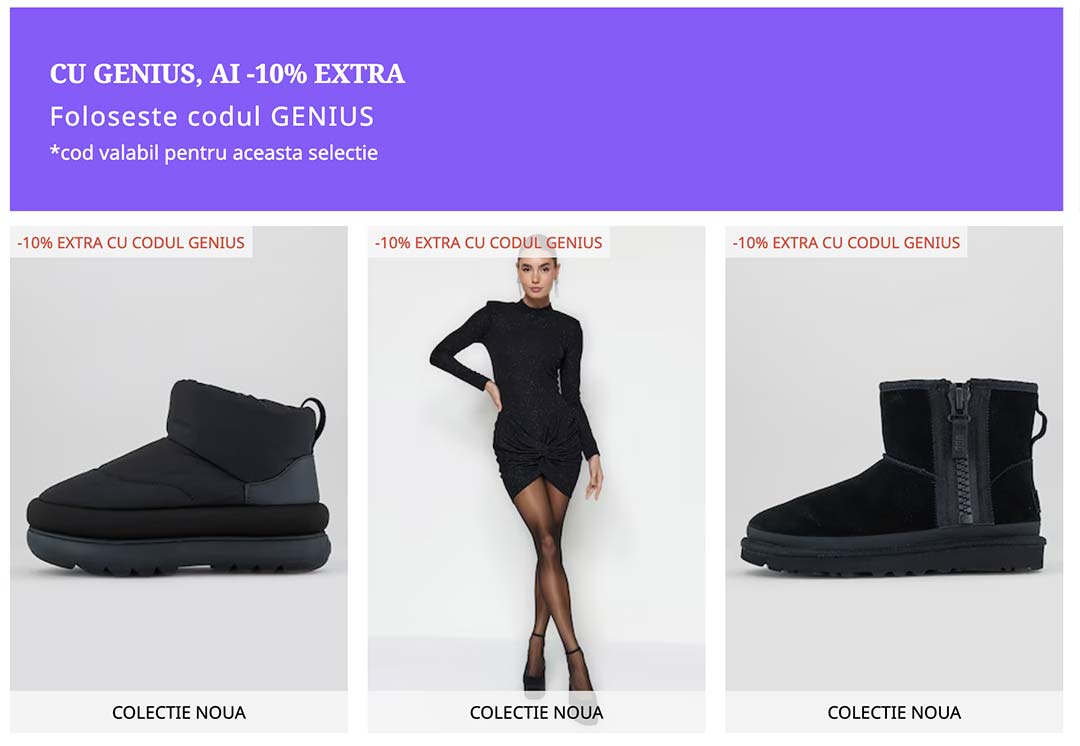 Cod Reducere Fashion Days 10% GENIUS